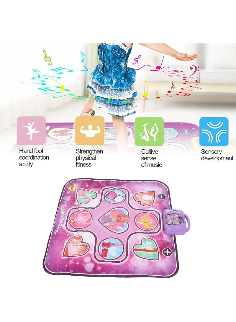 GGOOT Musical Dance Mat for Kids, Girls Boys Electronic Dance Pad Game Toy Dance Mat Rhythm Step Play Memory Model Electric Music Dance Mat Christmas Birthday Gifts for 3 Above Years Old - Image 2