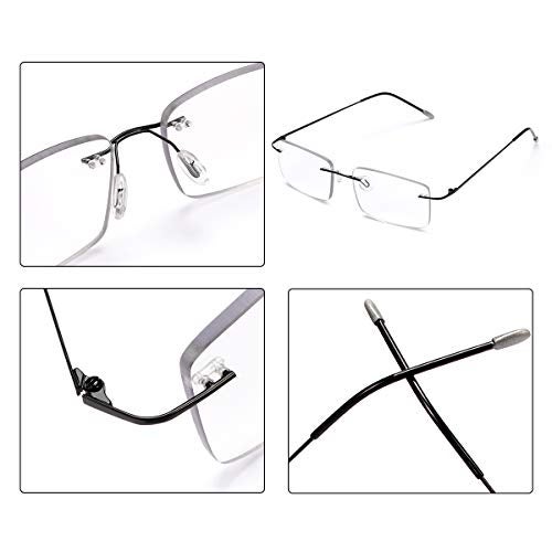 YIMI Photochromic Progressive Multifocus Reading Glasses for Men Women UV400 Sun Readers Computer Anti Blue Light Glasses(Black, 2.00, multiplier_x) - Image 4