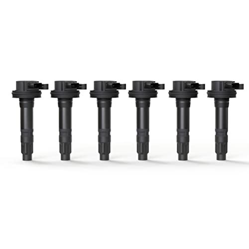 AA Ignition Ignition Coil Pack Set of 6 - Compatible with Ford, Mercury, Mazda & Lincoln Vehicles - 3.5L, 3.7L V6 Edge, F150, Explorer, Mustang, Taurus X, MKZ - Replaces 7T4E-12A375-EE, DG520, 7T4Z12029E, DG-520 - Image 1
