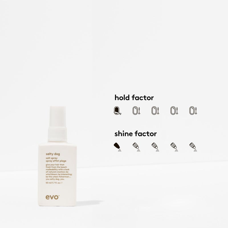 EVO Salty Dog Salt Spray - Travel Size Hair Styling Salt Spray For Touchable Beachy Texture, Volume & Natural Matte Finish - 1.7fl.oz - Image 2