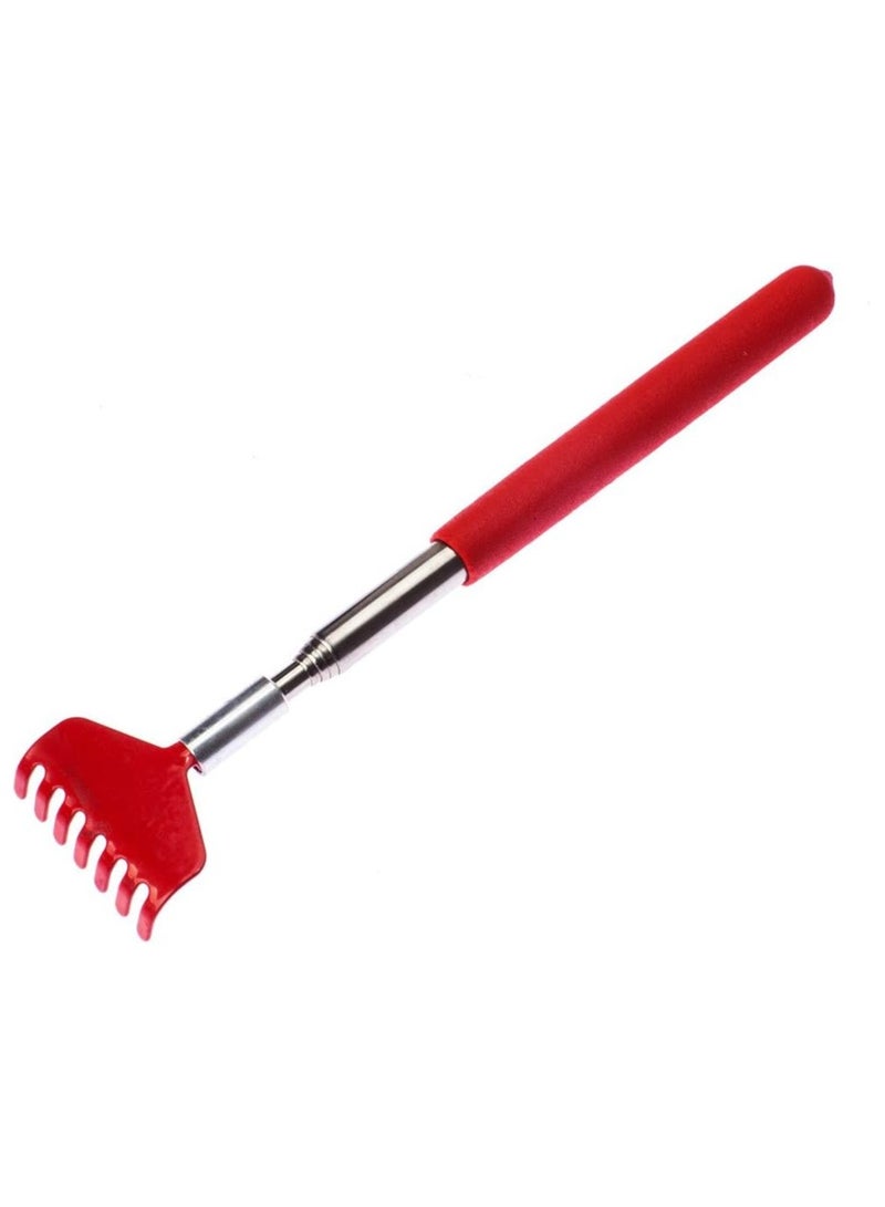 Red cross-section back scratcher, 68cm, extendable - Image 1