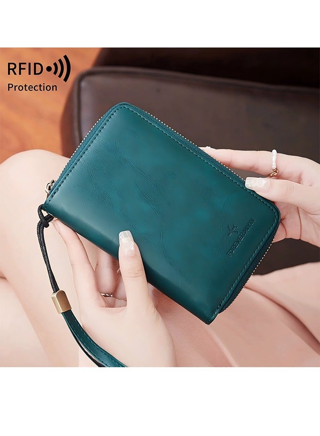 Charm Rfid Blocking Passport Wallet - Large Capacity Zippered Travel Organizer, Id Bag With Multiple Card Slots And Sim Card Pocket  - Image 2