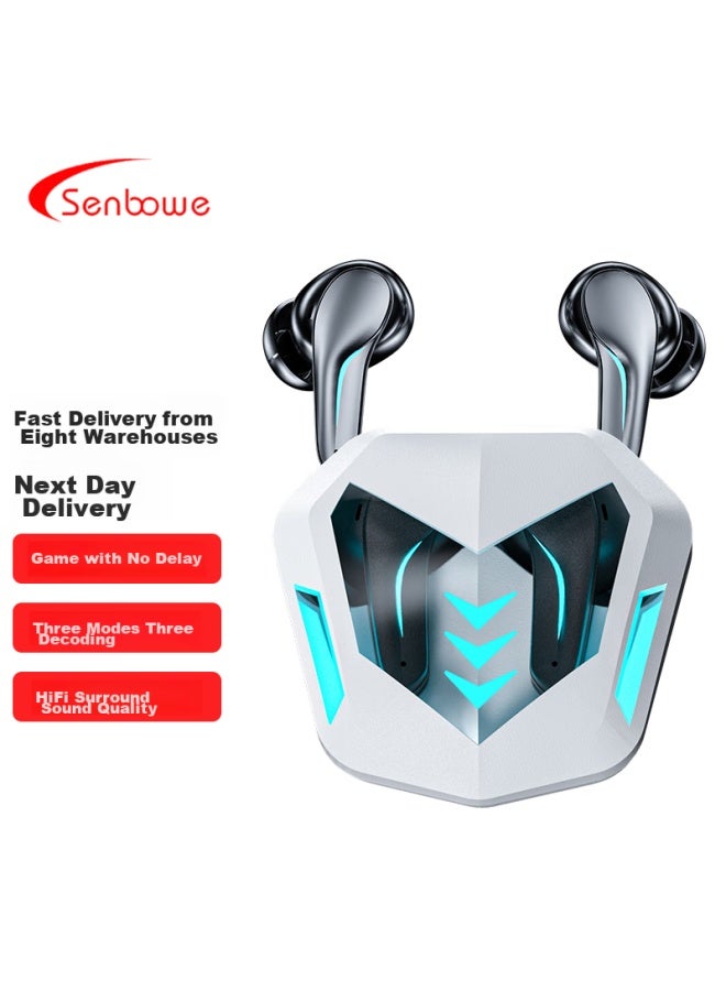 Senbowe Bluetooth In-Ear Headphones, Low Latency Gaming Headset, Wireless For Mobile Games, Compatible With Apple, Huawei, Android, Xiaomi - Image 1