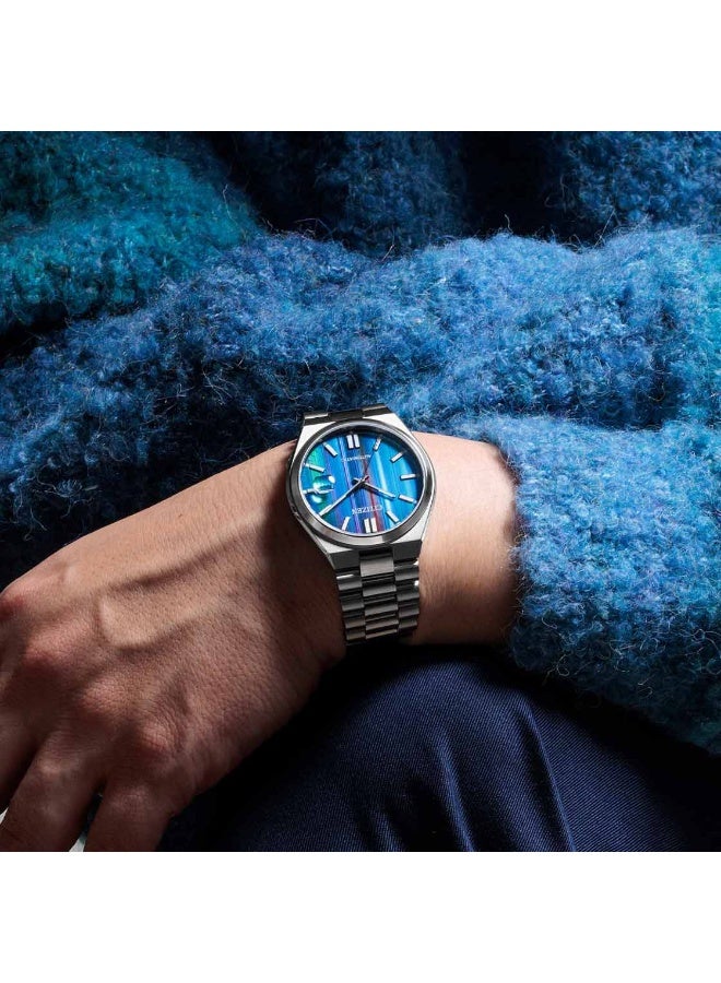Citizen Tsuyosa NJ0151-53W Automatic Men's Watch | Spectrum Rainbow Dial | Stainless Steel Bracelet | Sapphire Crystal | 40mm - Image 2