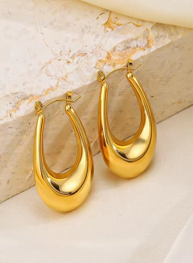 AMAAL earrings for women fashion studs earrings for women anti tarnish gold ear rings stainless steel korean bali Dainty Gold Hoop Earrings | Combo Chic, Small design Jewellery Celebrity Inspired - Image 4
