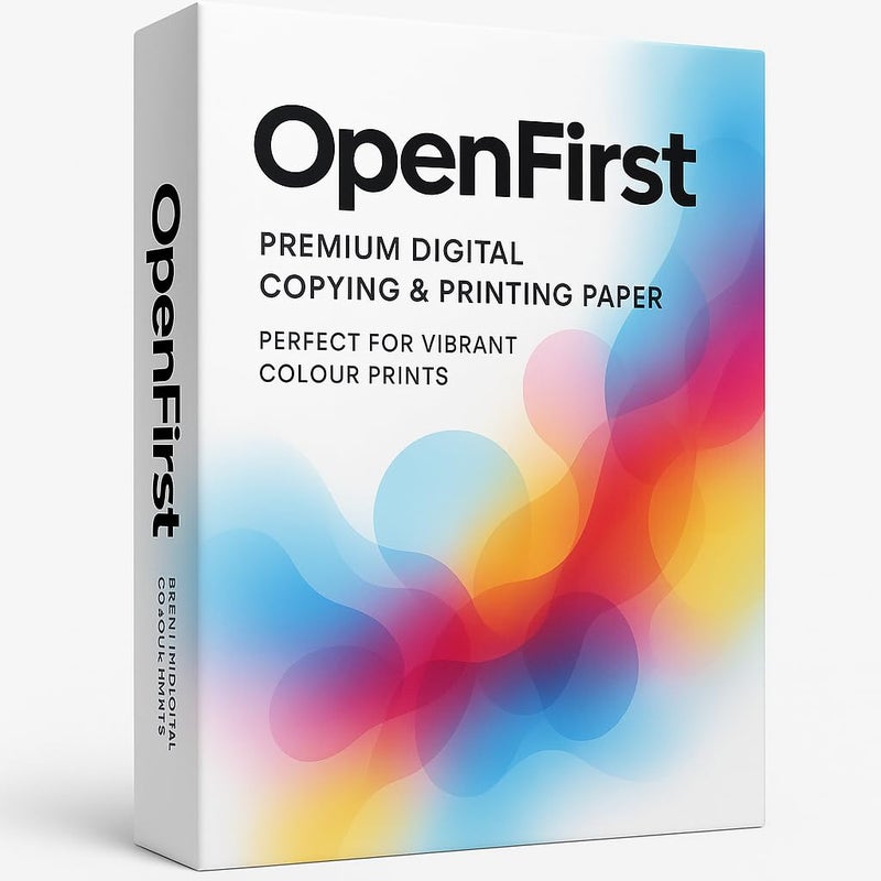 OPENFIRST ® A4 Size Premium Digital Paper - 100 GSM Ultra Smooth Super White Sheets | Inkjet Printer Friendly | Ideal for Colour Prints, Invoices, Pack of 50 - Image 1