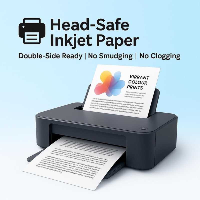 OPENFIRST ® A4 Size Premium Digital Paper - 100 GSM Ultra Smooth Super White Sheets | Inkjet Printer Friendly | Ideal for Colour Prints, Invoices, Pack of 50 - Image 2