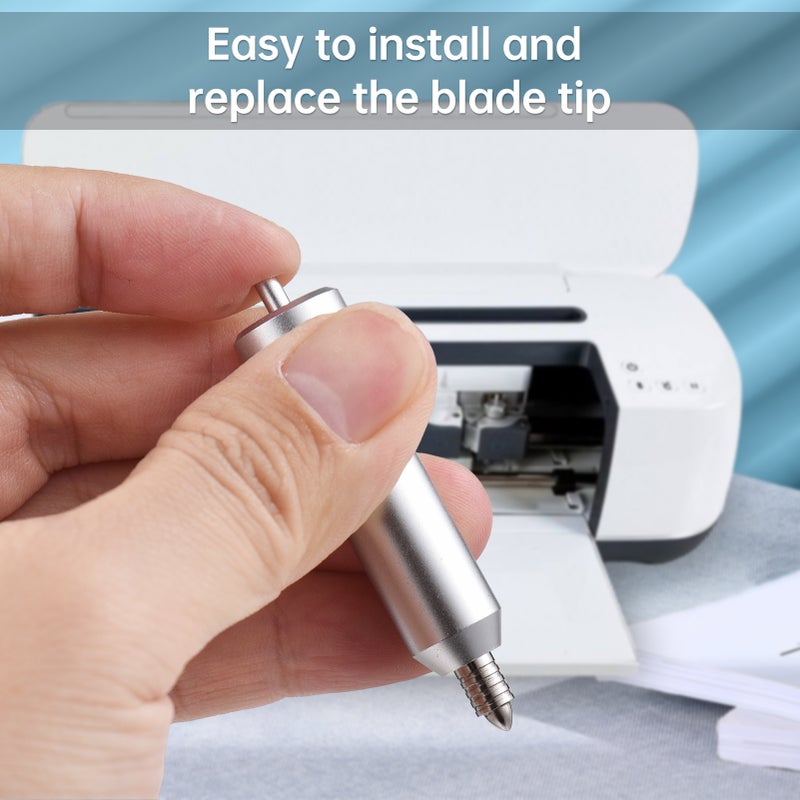 Foil Transfer Tool Replacement 4in1 for Cricut Maker Plotter Tools for DIY Embellishing Cards Invitations Gift Boxes Fabric Silver Holder - Image 4