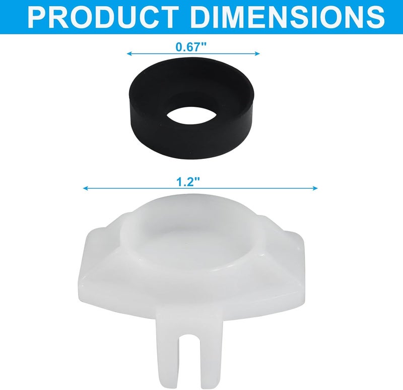 OSVJE 4PCS 101237 Plumbing Fixture, Replacement Cup Seal Diverter Gate, 3800 Tub Spout Parts for Shower Bathtub Faucet - Image 2