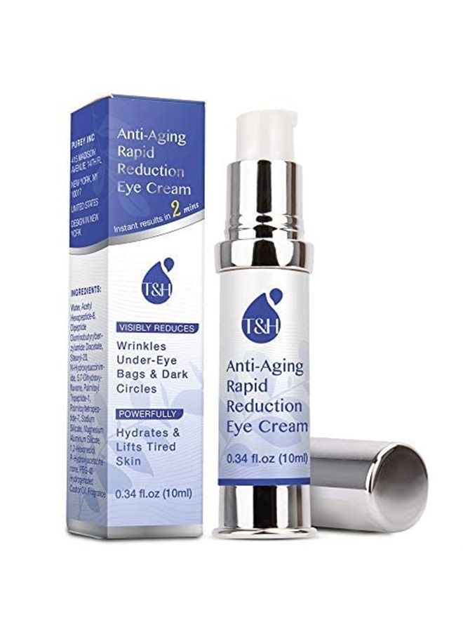 TEREZ & HONOR Anti-Aging Rapid Reduction Under-Eye Cream, Visibly and Instantly Reduces Wrinkles, Dark Circles and Eye Bags in 120 Seconds, Hydrates & Lifts Skin Rapid (0.34 fl.oz) - Image 1