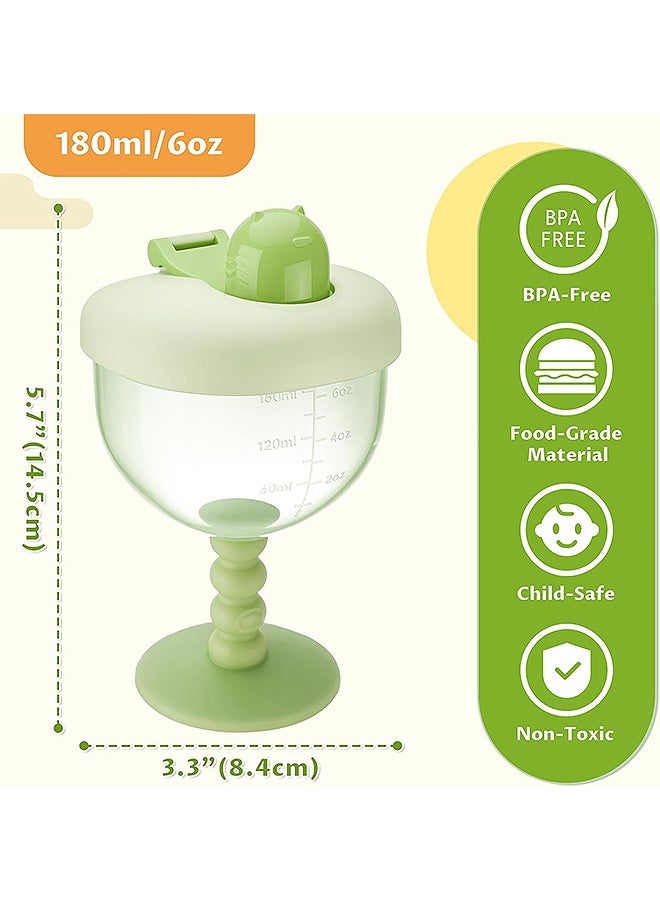 Photon كوب شرب للأطفال مانع للتسرب، زجاجات مياه للأطفال الصغار، كوب شرب متين وعديم الرائحة للأطفال بعمر 12 شهرًا فما فوق - Image 2