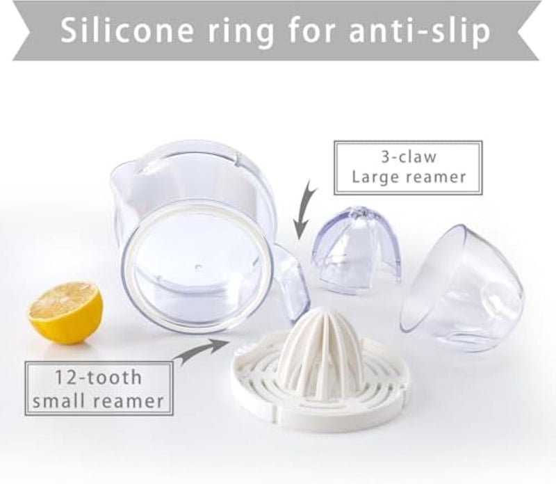Citrus Juicer Manual Hand Press Orange Lemon Squeezer With Container Easy Juice Extractor Kitchen Tool Durable Plastic Compact Design 500ML - Image 2