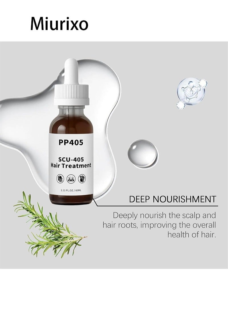 Miurixo PP405 Hair Treatment, SCU-405 Hair Growth Oil, Anti-Hair Loss Serum, Scalp Nourishing Oil, Damage Repair, Loss Prevention, Quickly Absorbed  Non-Greasy (3pcs) - Image 5
