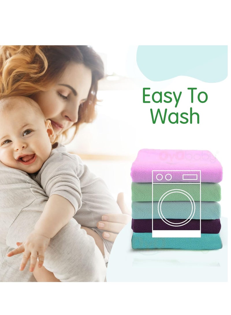 OYO BABY Extra Absorbent Waterproof Baby Dry
  Sheet Extra-Large Size (200x140cm) | Quick Dry Sheet for Bed Protector, Soft
  & Breathable | Sea Blue - Image 3