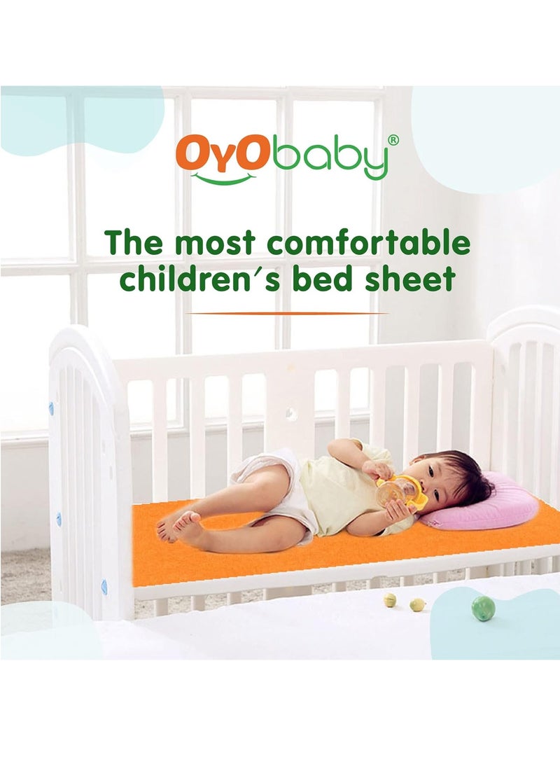 OYO BABY Extra Absorbent Waterproof Baby Dry
  Sheet Extra-Large Size (200x140cm) | Quick Dry Sheet for Bed Protector, Soft
  & Breathable | Sea Blue - Image 4