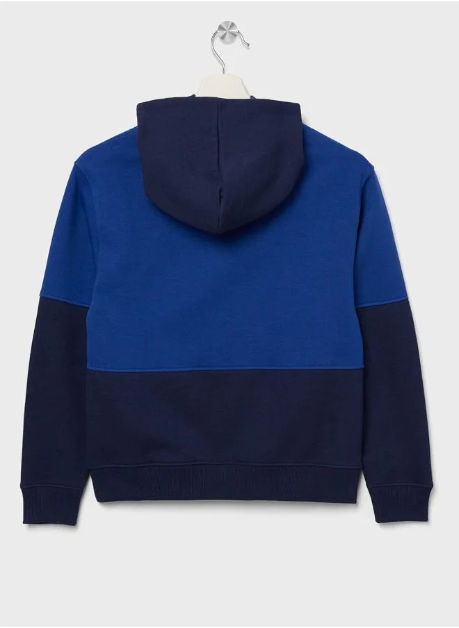 Calvin Klein Jeans BRUSHED FLEECE CLR BLOCK HOODIE