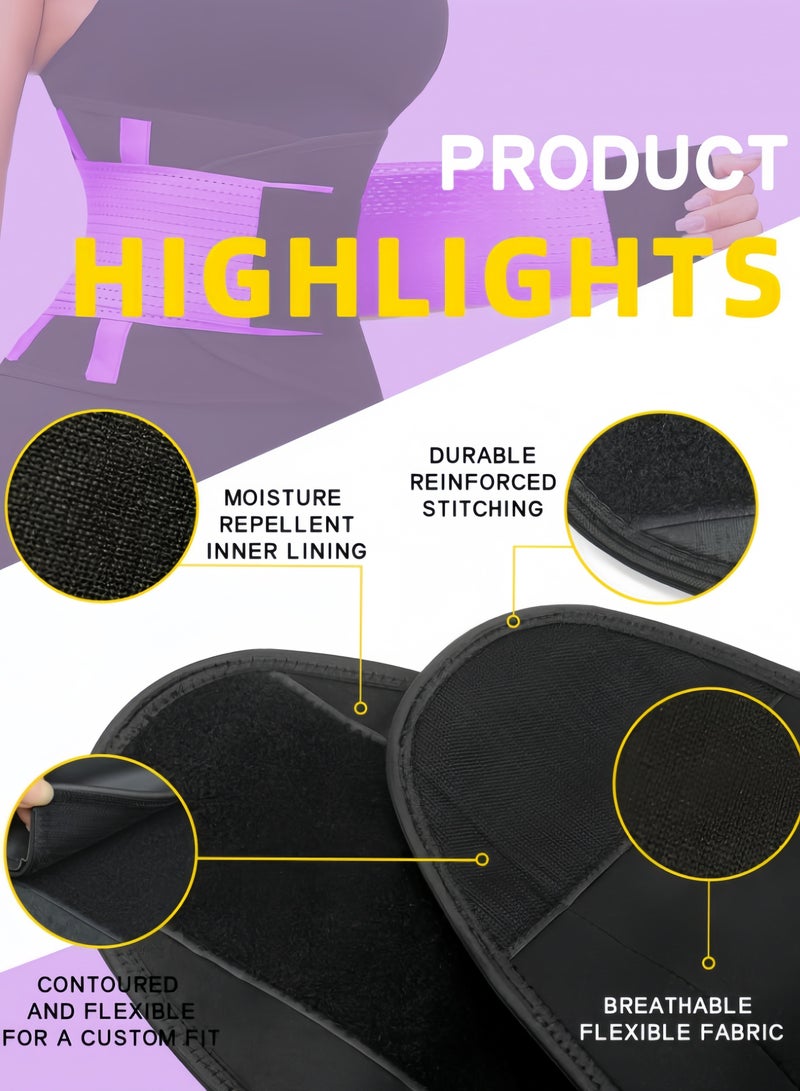 HALAMODO Waist Trainer Belt for Women Neoprene Waist Cincher Trimmer Slimming Body Shaper for Weight Loss Back Support Sweat Wrap for Fitness and Gym Workout  - Image 4