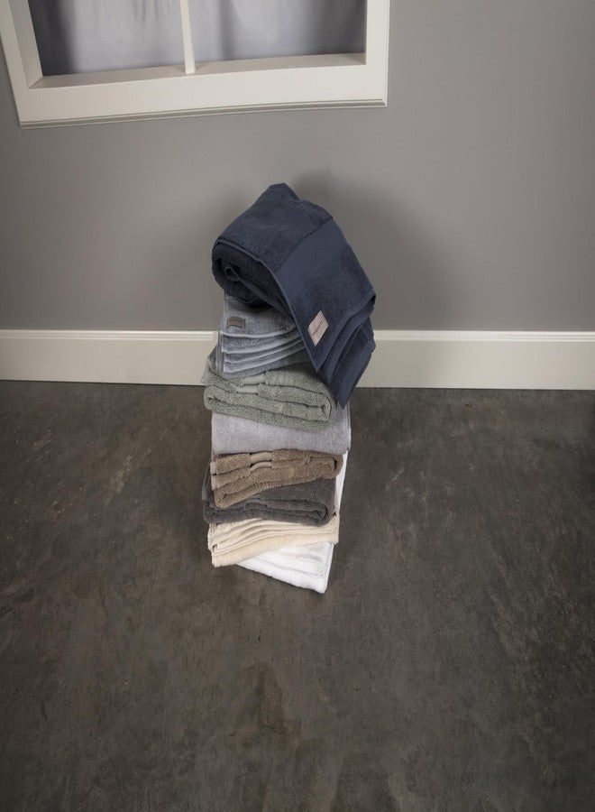 Maisonette Elegance 100% Organic Cotton Turkish Bath Towels, Soft & Absorbent, Ideal Quick Dry Large Bathroom Towel Set for Shower (30" x 58", 2 Pack) - Dark Blue (Mineral) - Image 5