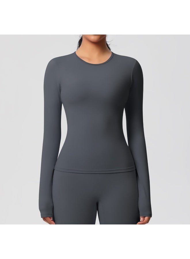 Fitness Long Sleeve Women Yoga Shirts Running Push Up Gym Clothes Workout Dry Fit Breathable High Elastic Sports Top - Image 1