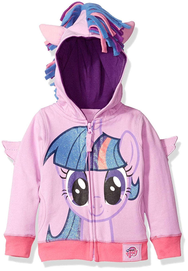 My Little Pony Girls' Twilight Sparkle Cosplay Hoodie, Twilight Sparkle, 6X - Image 1