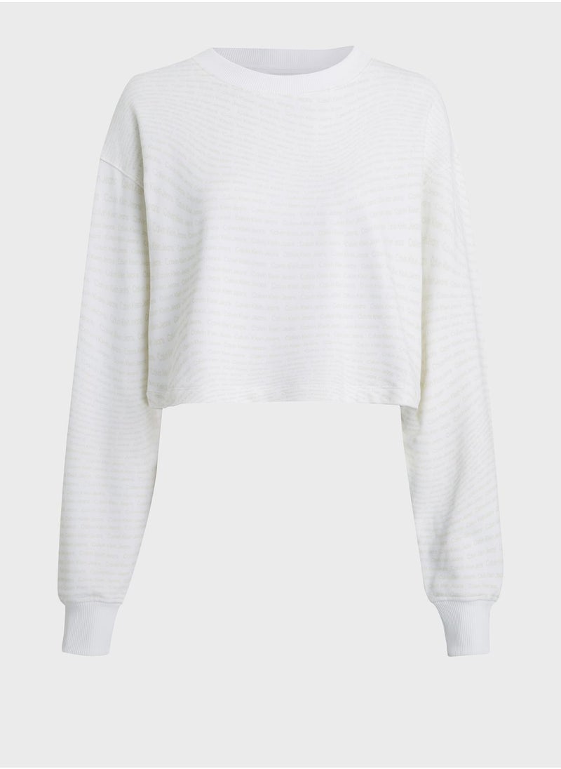 Calvin Klein Jeans - Crew Neck Crop Top - Image 1
