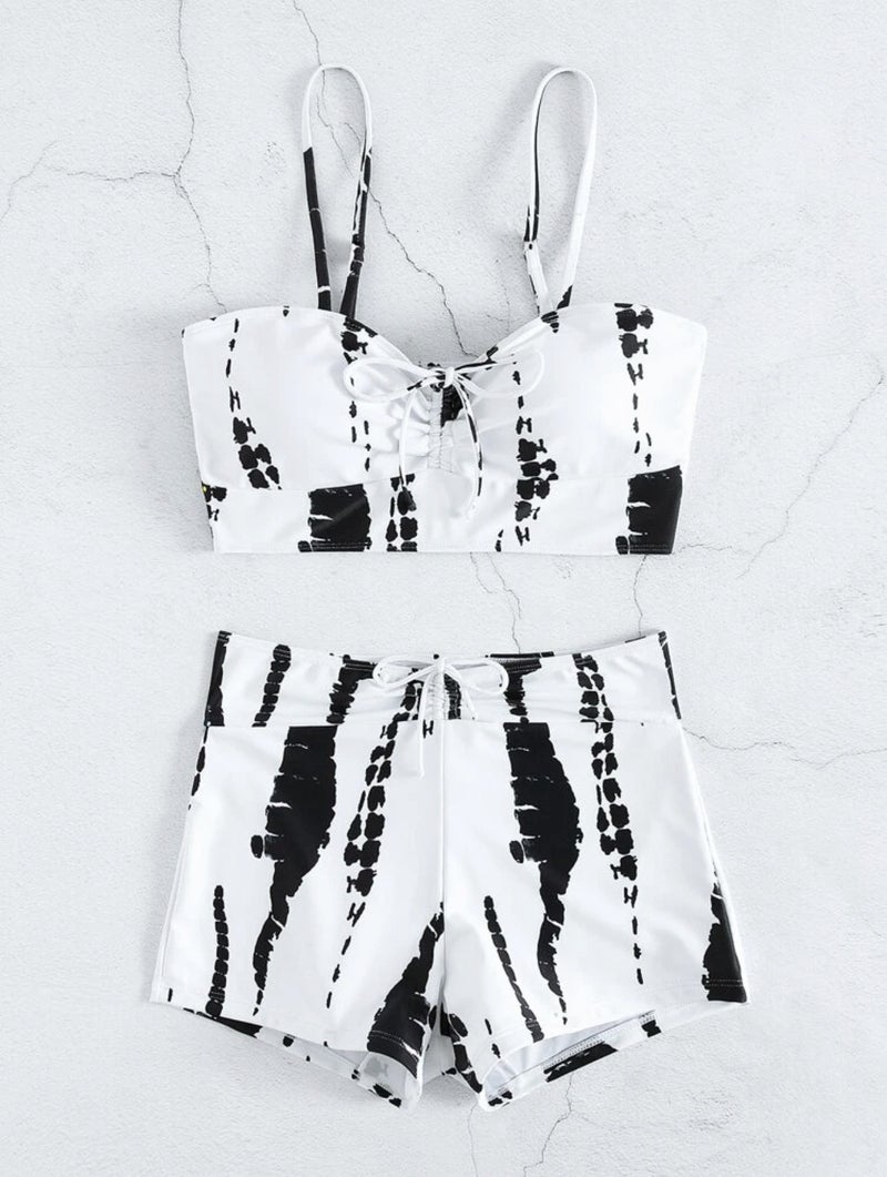 2024 New Split Printed Swimsuit Bikini Bikini Explosions - Image 5