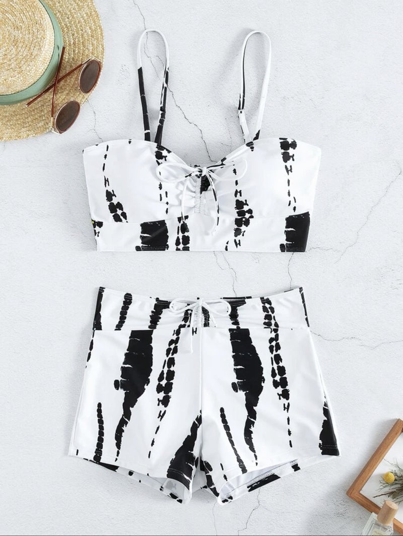2024 New Split Printed Swimsuit Bikini Bikini Explosions - Image 4