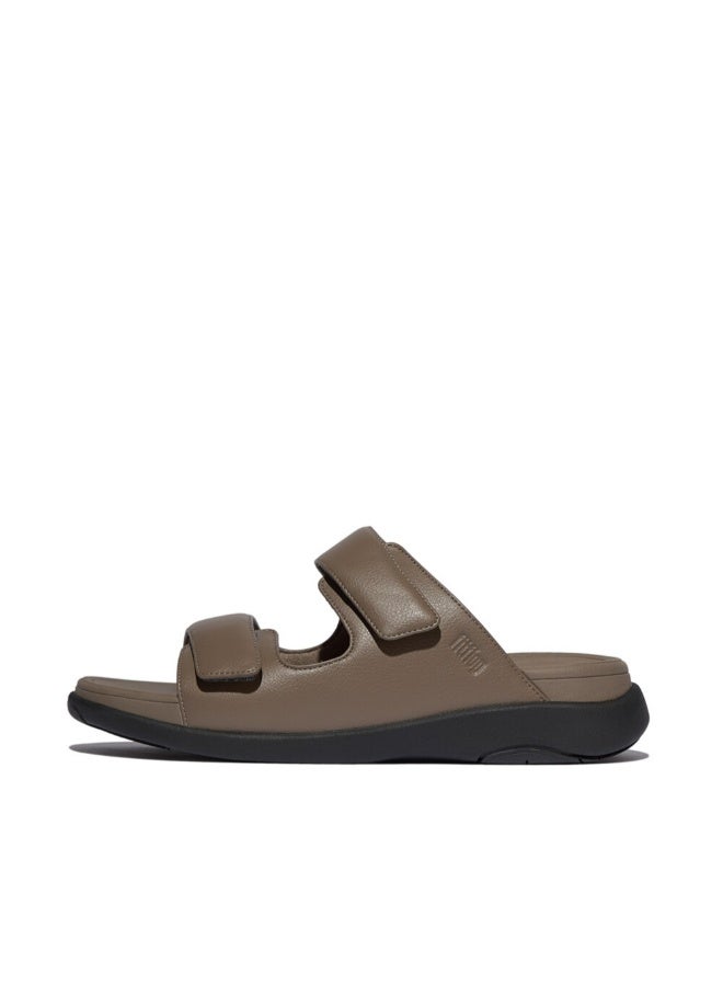 FitFlop 049-857 Fitflop Mens F-Mode Go Mens Adjustable Two-Bar Slides IW8-C75 Brown  - Image 1
