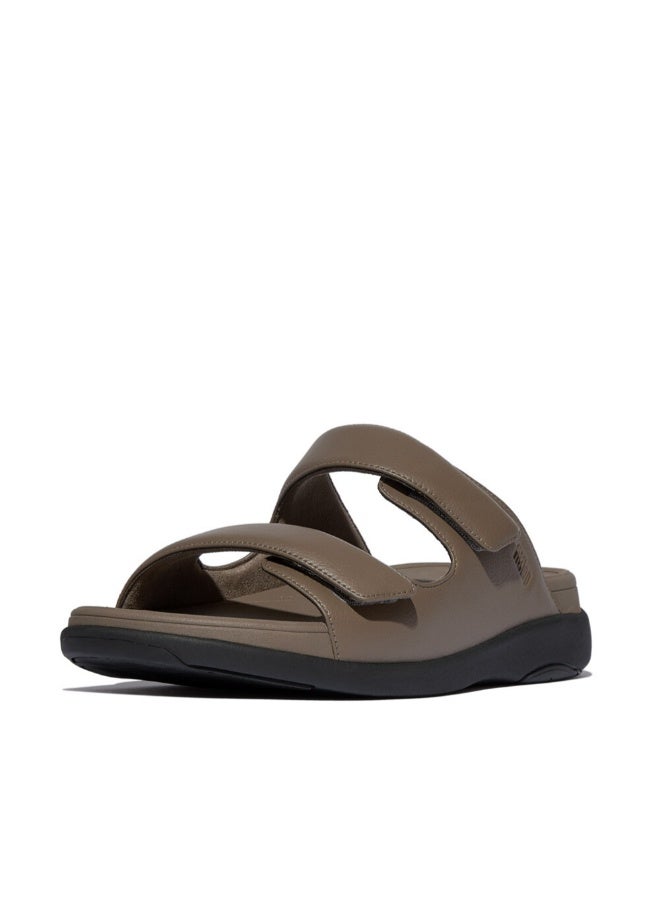 FitFlop 049-857 Fitflop Mens F-Mode Go Mens Adjustable Two-Bar Slides IW8-C75 Brown  - Image 3
