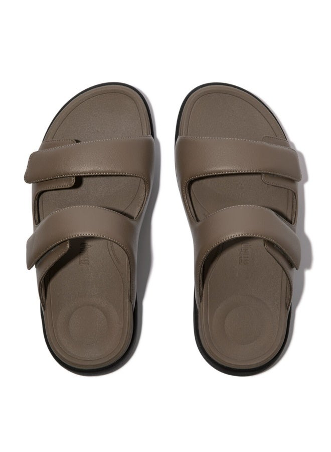 FitFlop 049-857 Fitflop Mens F-Mode Go Mens Adjustable Two-Bar Slides IW8-C75 Brown  - Image 2