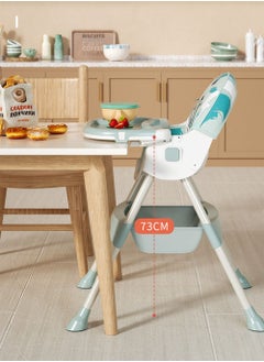 CityRiya-Long Baby High Chair, Baby Dining Chair, Folding Baby Feeding Chair, Toddler Chair, Baby High Chair for Eating, Children's Dining Chair, Booster Seat with Wheels, Dining Table Chair for Babies Kids  - Image 4