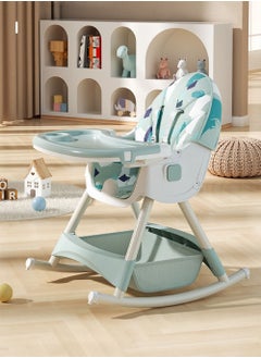 CityRiya-Long Baby High Chair, Baby Dining Chair, Folding Baby Feeding Chair, Toddler Chair, Baby High Chair for Eating, Children's Dining Chair, Booster Seat with Wheels, Dining Table Chair for Babies Kids  - Image 2
