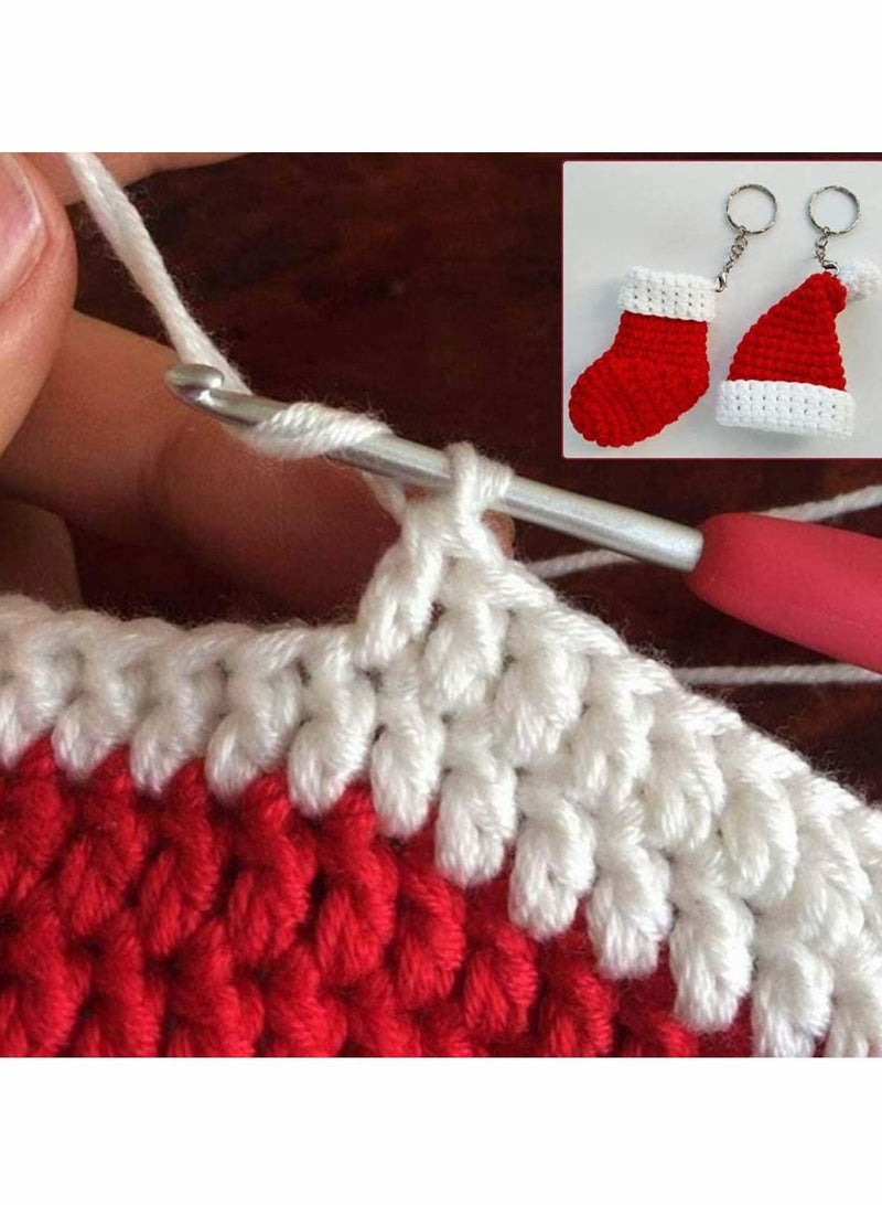 KASTWAVE Crochet Hooks Set, Ergonomic Grip Soft Handles Aluminum Crochet Hook Smooth Knitting Needles Kit with Bag for Arthritic Hands, Extra Long?Knit Needles Weave Yarn Set, Best for Women - Image 5