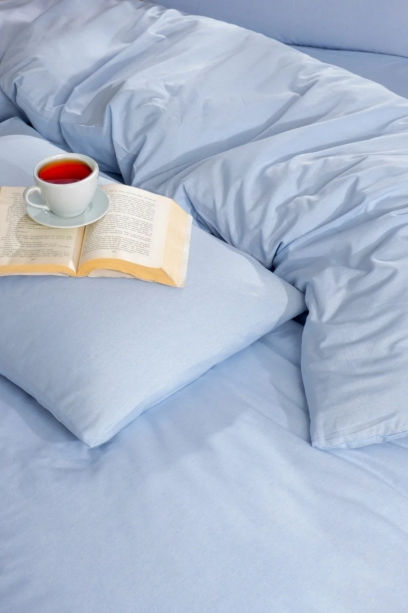 فاليزيوم Blue Single Duvet Cover Set, Fitted Sheet and 1 Pillowcase