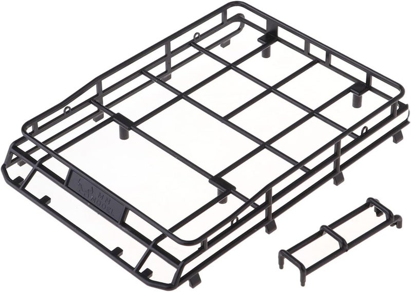 Yurefax حامل أمتعة سقف يوريفكس الأسود لسيارات RC كراولر