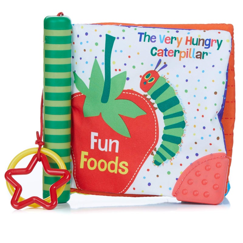 Kids Preferred World of Eric Carle The Very Hungry Caterpillar Fun Foods Soft Book Teether 