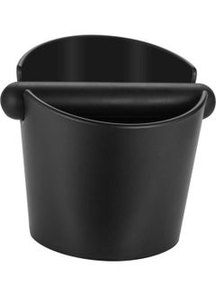 Generic Knock Box for Ground Coffee Knock Box - Durable ABS, Barista Design with Non-Slip Base, Shock Absorber and Removable Knock Bar - Black Round Design (Small)  - Image 1