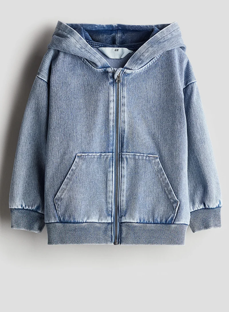 اتش اند ام Zip-Through Twill Hoodie