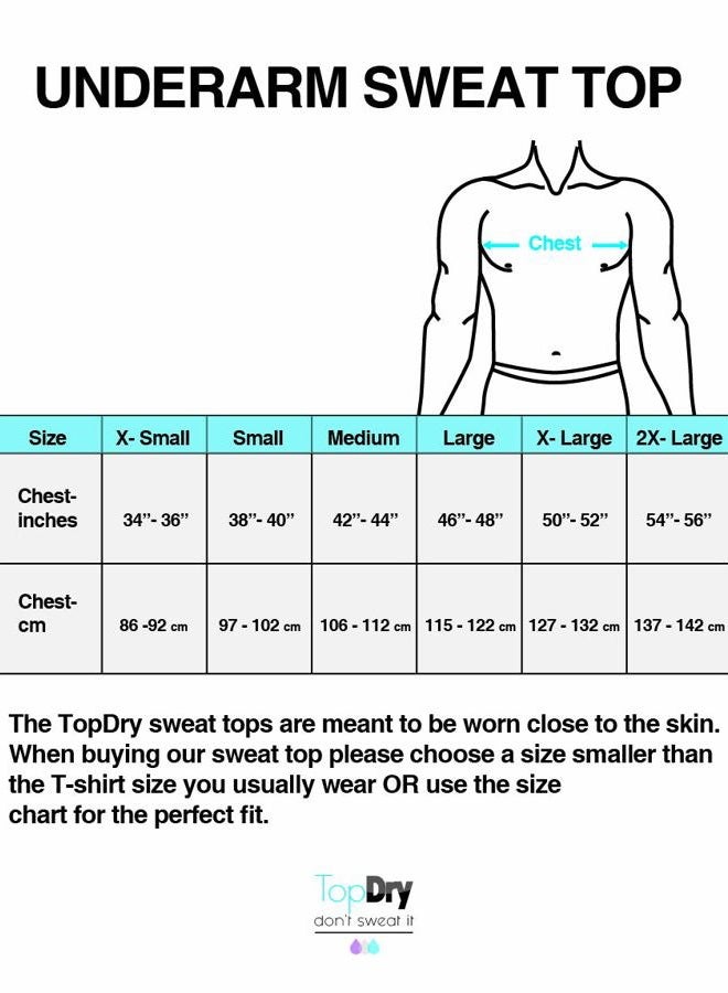 TopDry سترة وسادات عرق تحت الإبط للرجال - قميص داخلي غير مرئي مضاد للعرق أبيض - Image 5