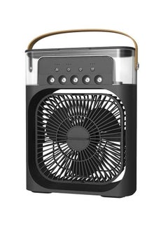 PADOM Air Cooler Fan Humidifier 3 in 1 Mini Evaporative Air Cooler with 7 Colors LED Light, 1/2/3 H Timer, 3 Wind Speeds and 3 Spray Modes for Office, Home, Dorm& Travel Handheld Fan  - Image 1