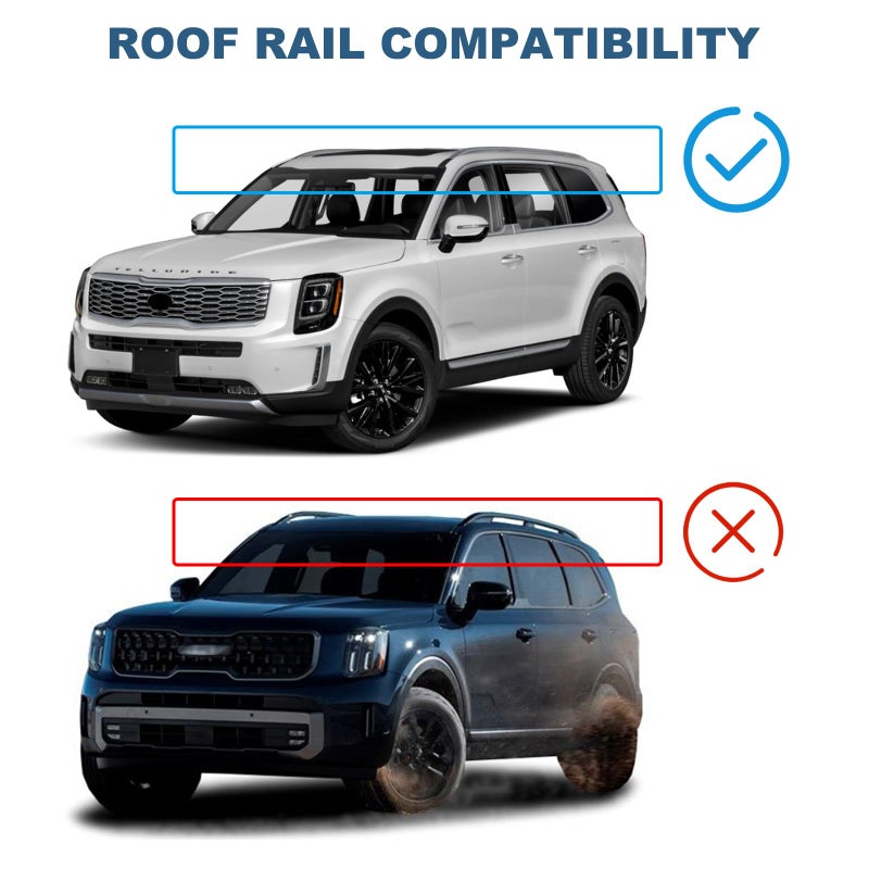Snailfly Upgraded Roof Rack Cross Bars Fit for 2019-2025 Kia Telluride S SX SX-P EX Lockable Crossbars for Ski Kayak Bike Basket (Except X-Line and X-Pro) - Image 2