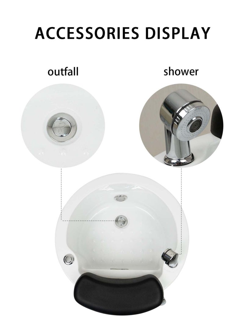 Meishida Foot Tub with Bubble Portable Foot Massager for Salon Manicure Shop - Image 4