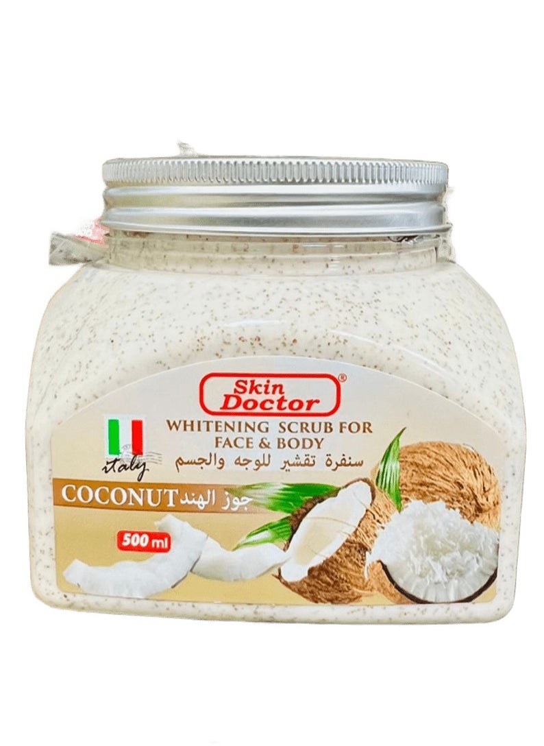Skin Doctor Skin Doctor Coconut Whitening Scrub For Face & Body 500g  - Image 1