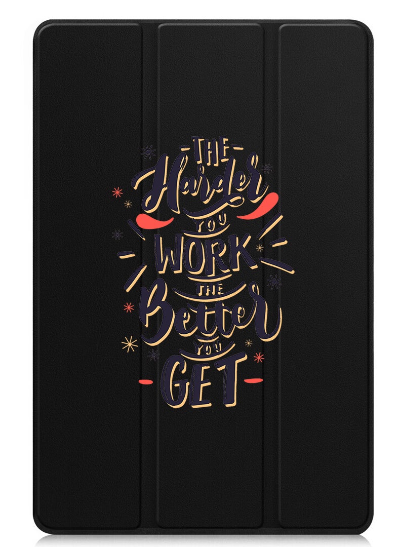 Theodor Protective Flip Case For Xiaomi Pad 7 & Xiaomi Pad 7 Pro With Trifold Stand Auto Wake Sleep Shockproof Cover - Harder you work Better you get - Image 1