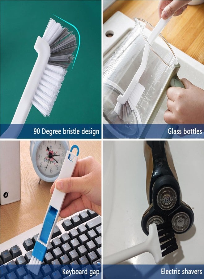 CRAFNEW 14Pcs Small Crevice Cleaning Brush Set, Groove Gap Cleaning Tool for Cleaning Kitchen,Bathroom, Corner, Sink,Door,Window Track,Cup - Image 4