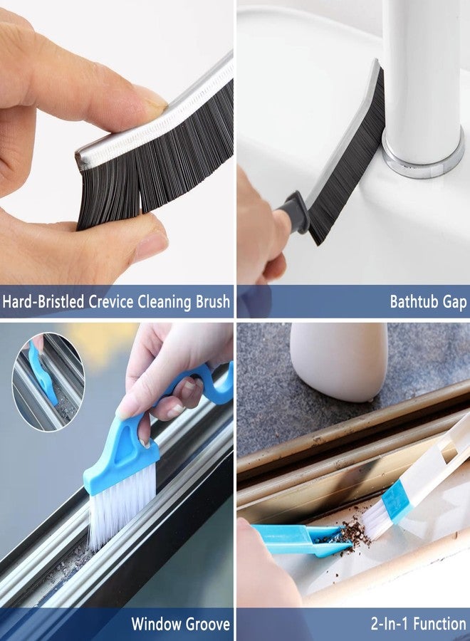 CRAFNEW 14Pcs Small Crevice Cleaning Brush Set, Groove Gap Cleaning Tool for Cleaning Kitchen,Bathroom, Corner, Sink,Door,Window Track,Cup - Image 2