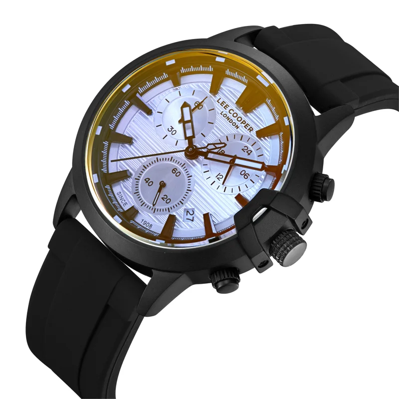 Lee Cooper Men's Silicone Multi Function Watch LC08267.631 - 28 mm