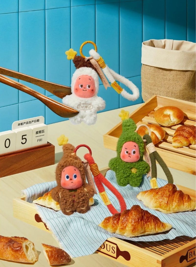 POP MART Twinkle Twinkle Savor the Monment Series-Fresh-Baked Mini Cookies Plush Pendant Blind Box, Gift for Holidays, Boys and Girls-Single box - Image 3