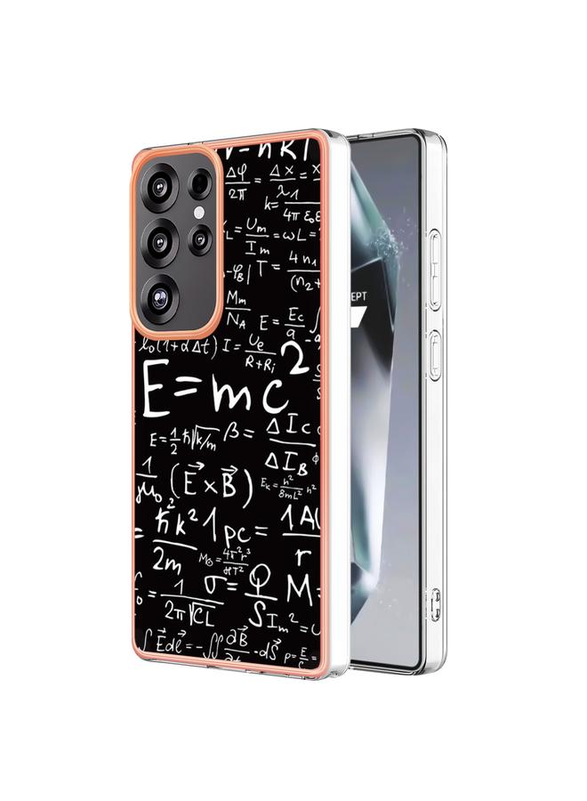 اس-توب جراب لهاتف Samsung Galaxy S25 Ultra 5G، جراب هاتف IMD مزدوج الجوانب من الرخام المطلي بالكهرباء - Image 1