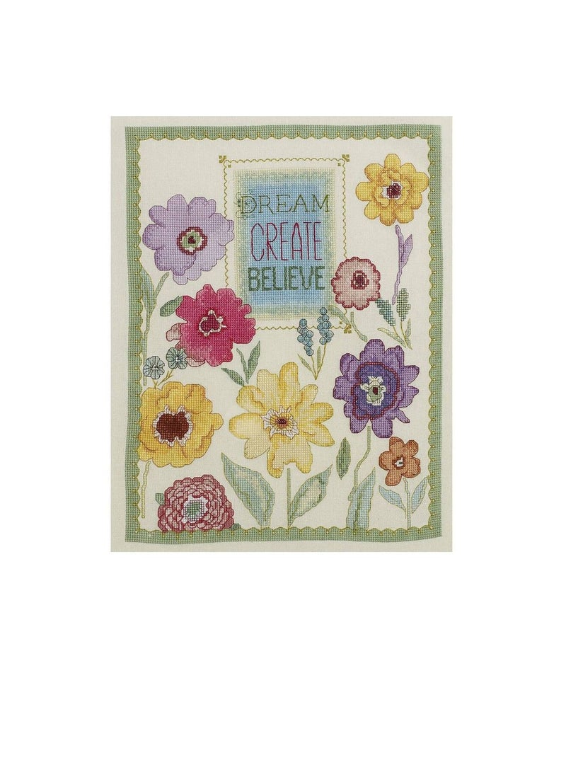 Cross Dream Create Believe Counted Cross Stitch Kit 10 inch  x 13 inch 28 ct - Image 3